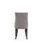 Manhattan Comfort Shubert 8-Piece Faux Leather and Velvet Dining Chair Set in Light Grey 8-DC055AR-LG - alternate 4